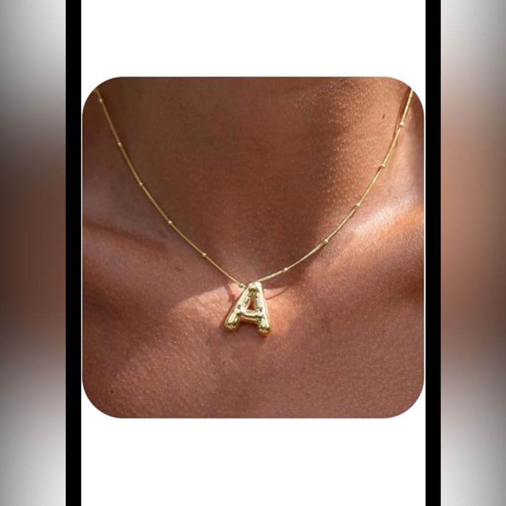 Gold Initial Necklace